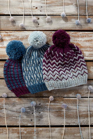 We Three Hats - 12 Days of Winter Collection (Universal Yarn)