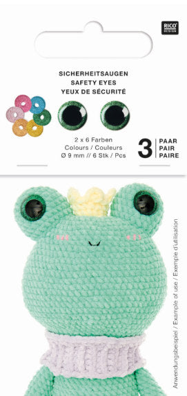 Safety Eyes for Cuddly Toys (Universal Yarns)