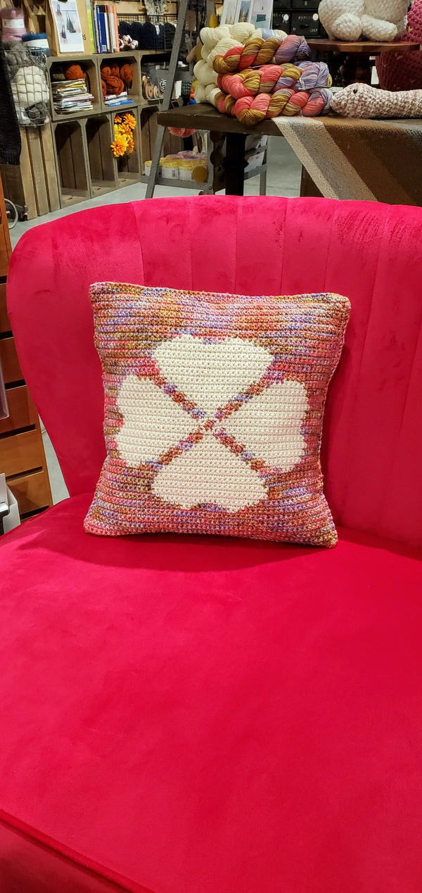 Magic Floral Pillow (2024 Yarn Crawl Crochet Pattern)