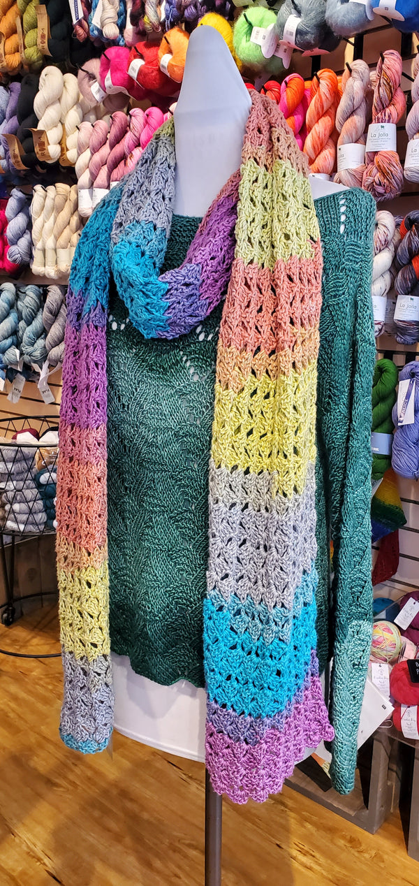 Advanced Beginner Crochet: Reversible Lace Shawl Class
