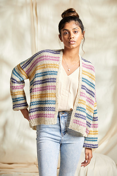 Blake Cardigan Kit (Universal Yarn)