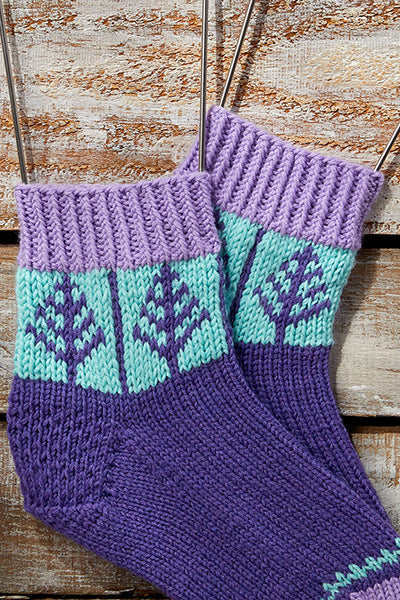 Blue Spruce Socks - 12 Days of Winter Collection (Universal Yarn)