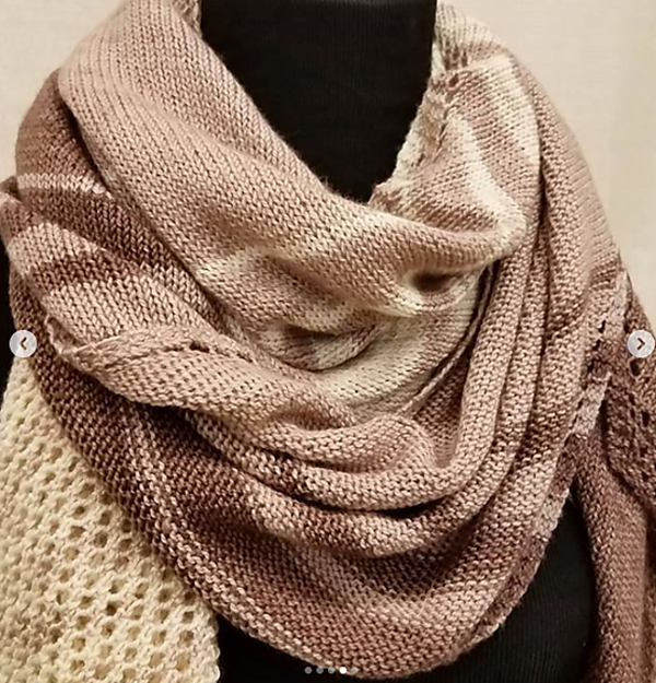 Gradient Bias Shawl Kit (Baah Yarn)