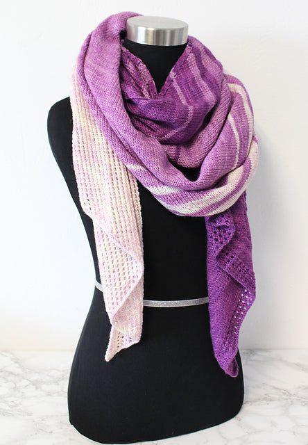 Gradient Bias Shawl Kit (Baah Yarn)