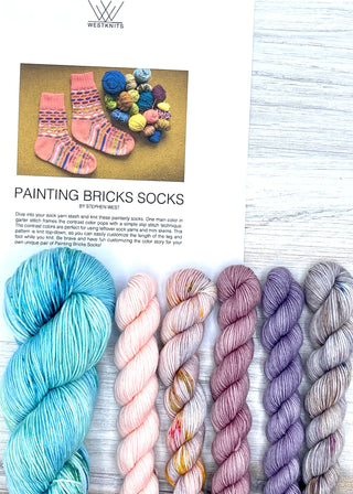 Painting Bricks Sock Kit (Stephen West)