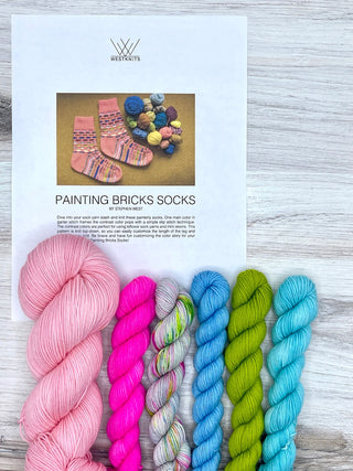 Buy kit-4-pink-sand Painting Bricks Sock Kit (Stephen West)