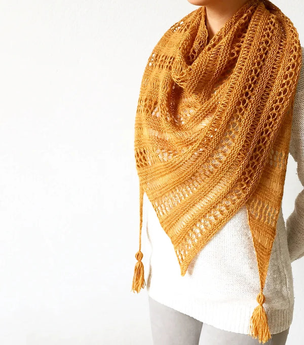 Intro to Lace Knitting: Knit the Stormy Sky Shawl