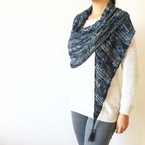 Intro to Lace Knitting: Knit the Stormy Sky Shawl