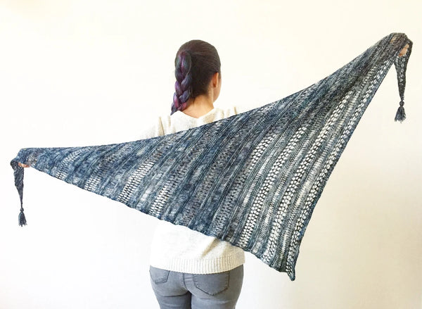 Intro to Lace Knitting: Knit the Stormy Sky Shawl