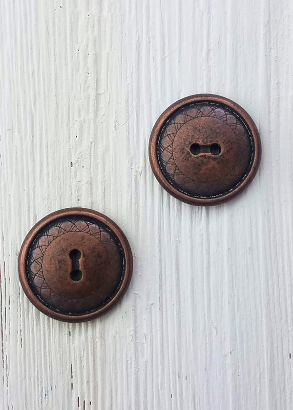 Metal round button