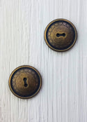 Metal round button