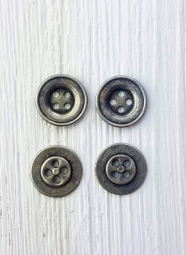 Metal round button