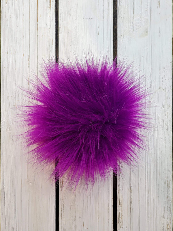 Handmade Faux Fur Pom Poms (No Hooks Given)