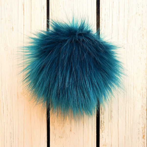 Handmade Faux Fur Pom Poms (No Hooks Given)