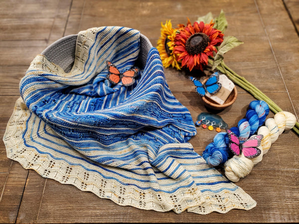 "Painting Blossoms" Shawl (Pattern) Tina Tse