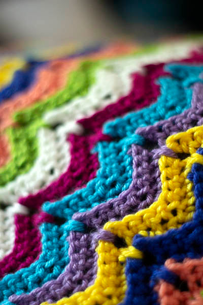 Colorbloom Afghan - Knit & Crochet Kits (Universal Yarns)