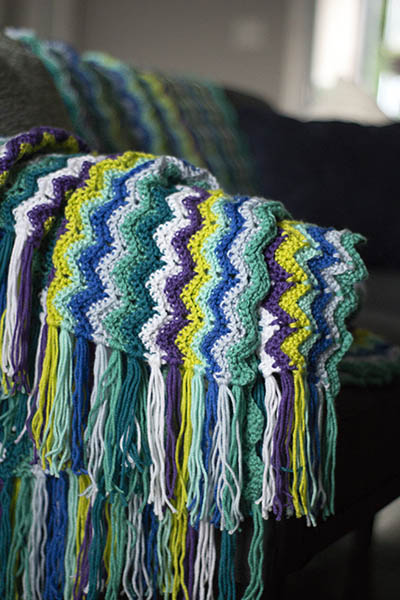 Colorbloom Afghan - Knit & Crochet Kits (Universal Yarns)