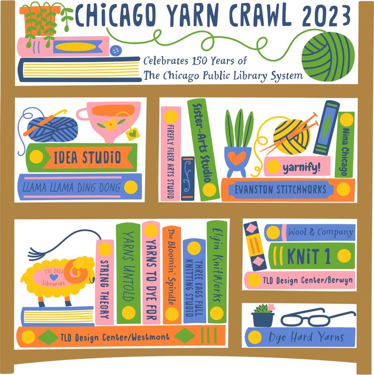 Welcome to the Chicago Yarn Crawl July 22 - July 30, 2023