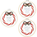 Rico Design Red & White Wreath Cross Stitch Kits (Universal Yarn)