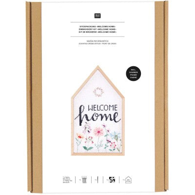 Welcome Home Cross Stitch Kit (Universal Yarn)