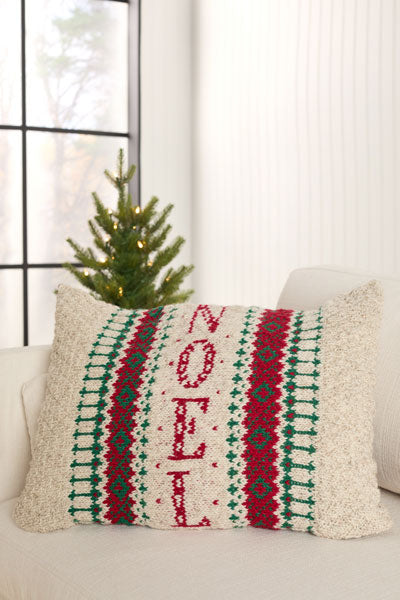 Yuletide Pillow Cover : Home for the Holidays 2024 Kit (Universal Yarn)