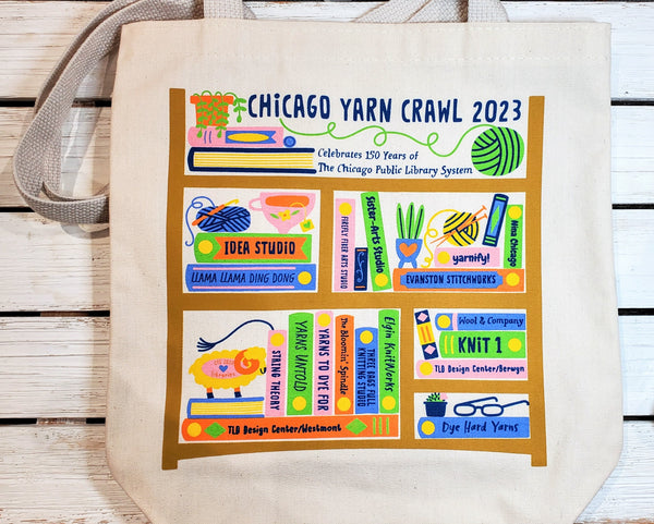 2023 Chicago Yarn Crawl Bags and Merch