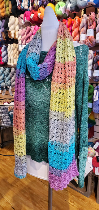 Advanced Beginner Crochet: Reversible Lace Shawl Class