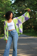 Whirligig Cardigan- Knitting Pattern (Universal Yarn)