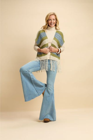 Bali Ruana - Knitting Pattern and Kit (Universal Yarn)