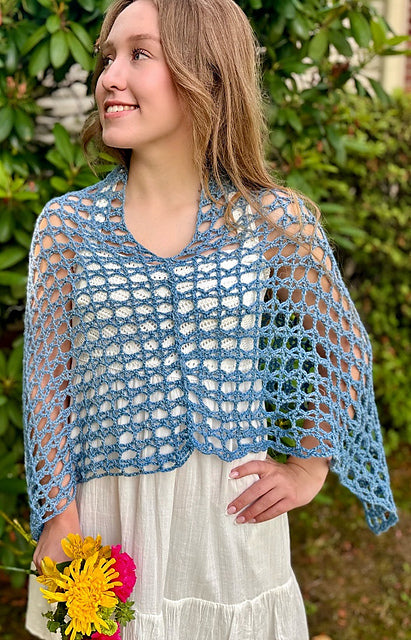 Pompano- Crochet Topper Pattern (Plymouth Yarn)