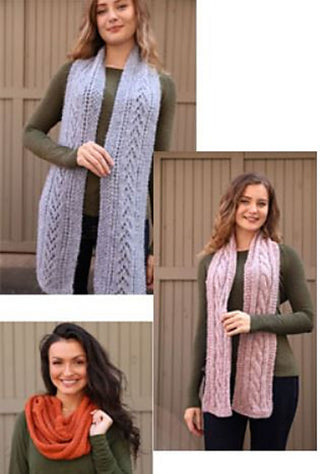 F944 Three Scarves (Plymouth Yarn)