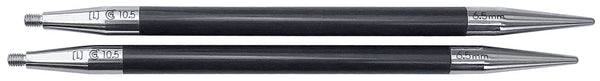ChiaoGoo FORTÉ 2.0 5" African Blackwood and Carbon Fiber Interchangeable Knitting Needles Set