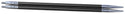 ChiaoGoo FORTÉ 2.0 5" African Blackwood and Carbon Fiber Interchangeable Knitting Needles Set