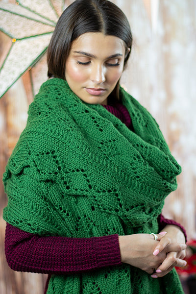 Evergreen Shawl Kit (Universal Yarn)