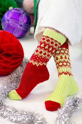 Holiday Elf Socks Kit (Universal Yarn)