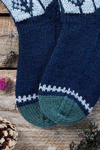 Buy version-b-blue Blue Spruce Socks - 12 Days of Winter Collection (Universal Yarn)