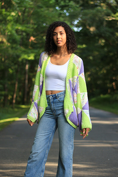 Whirligig Cardigan- Knitting Pattern (Universal Yarn)