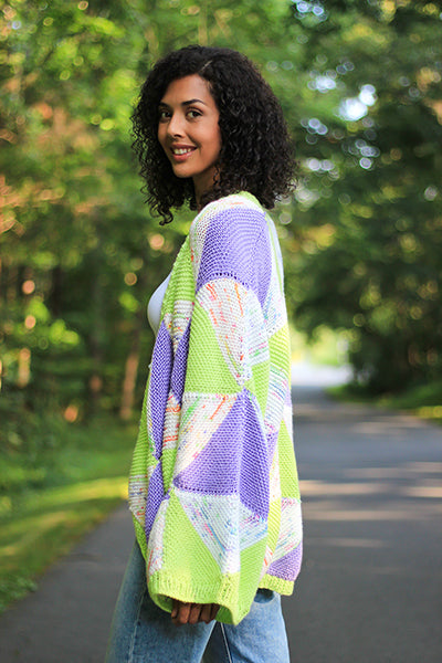 Whirligig Cardigan- Knitting Pattern (Universal Yarn)