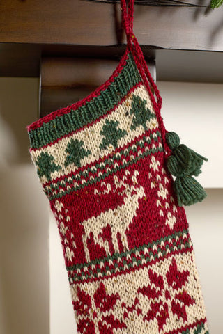 Rudolph the Reindeer Stocking : Home for the Holidays 2024 Kit (Universal Yarn)