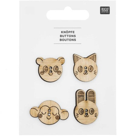 Rico Design Wooden buttons