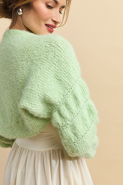 Bubble Sleeve Shrug Pattern (Universal Yarn)