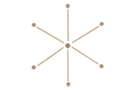 Rico Design Mobile star with balls (Universal Yarn)