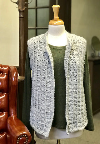 3255 Vest (Plymouth Yarn) Crochet Pattern