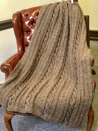 3284 Cabled Afghan (Plymouth Yarn)