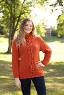 3378 Cabled Pullover (Plymouth Yarn)