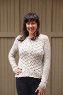 3427 Lattice Stitch Pullover (Plymouth Yarn)