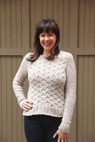 3427 Lattice Stitch Pullover (Plymouth Yarn)