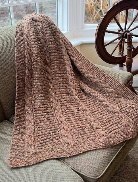 3531 Cable and Ladder Blanket Pattern (Plymouth Yarn)