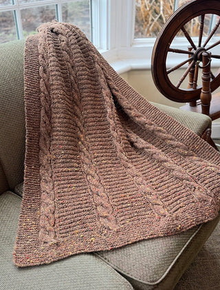 3531 Cable and Ladder Blanket Pattern (Plymouth Yarn)