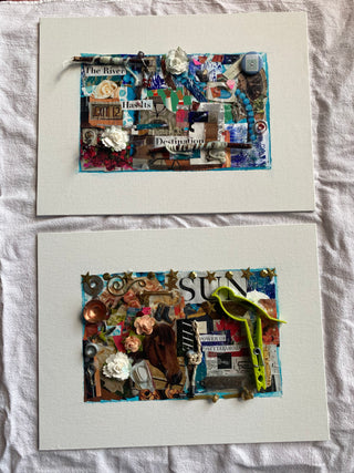 "The Color of Words" Collage workshop